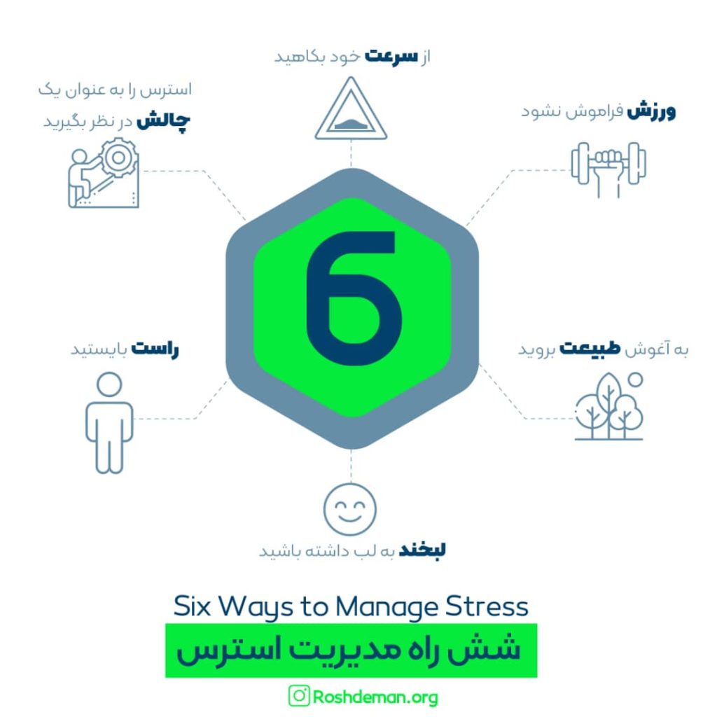 6 راه مدیریت استرس