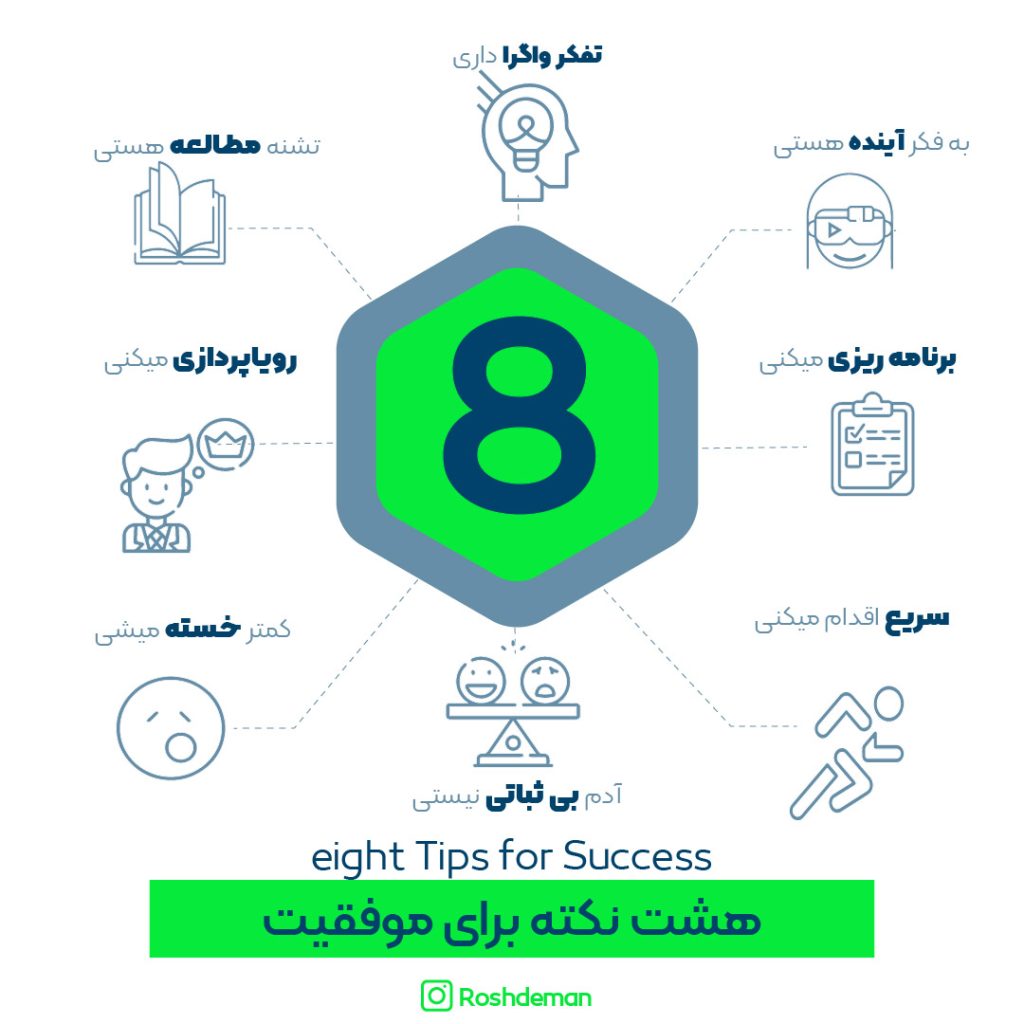 8 نکته برای موفقیت